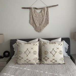 Set of 2 Joanna Gaines Embroidered Sadie Pillows